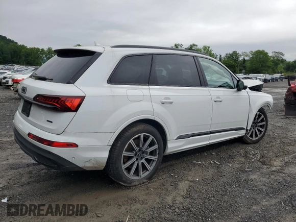 2023 Audi Q7 Premium Plus with VIN WA1LCBF71PD008190, listed as a Copart auction lot 60656225 with 18,154 mi miles and Salvage title. Bid and sale history available at DreamBid. Image 3.