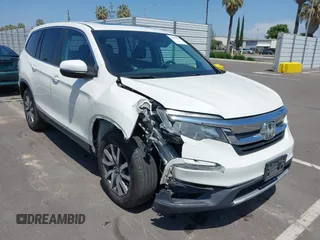 2019 Honda Pilot EX-L z VIN 5FNYF5H54KB018519, wystawiony jako IAAI lot #42170270 z przebiegiem 194 717 mil mil oraz . Historia ofert i sprzedaży dostępna na DreamBid. Obrazek 1.