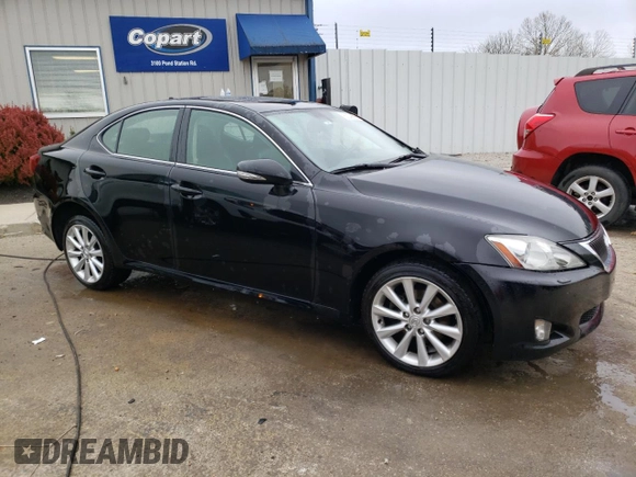 2010 Lexus IS 250 with VIN JTHCF5C2XA5036481, listed as a Copart auction lot 53148885 with 168,307 mi miles and Non repairable. Bid and sale history available at DreamBid. Image 4.