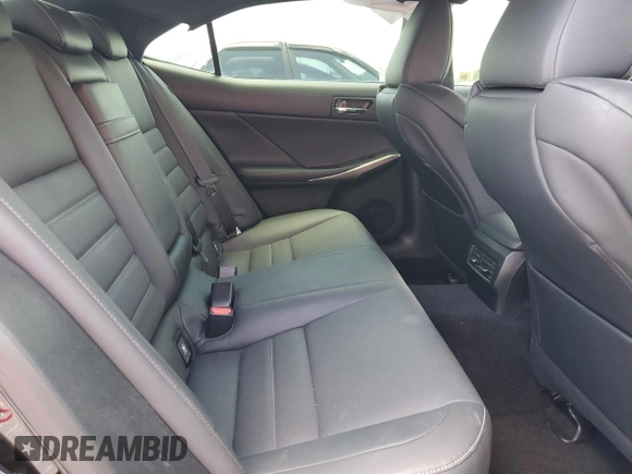 2015 Lexus IS 350 with VIN JTHBE1D25F5016197, listed as a Copart auction lot 55535365 with 56,987 mi miles and Salvage title. Bid and sale history available at DreamBid. Image 10.