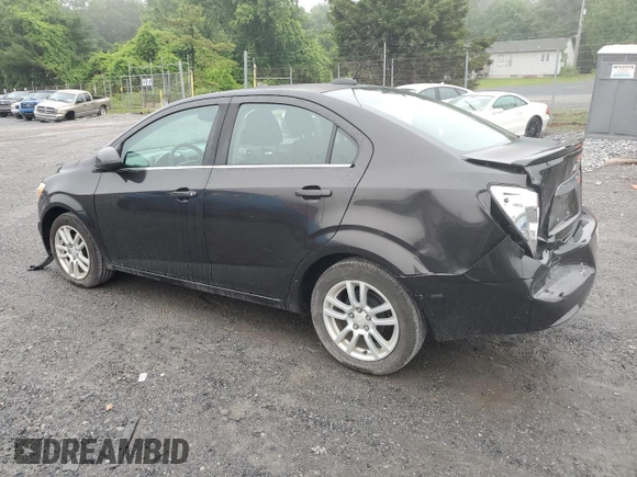 2015 Chevrolet Sonic LT with VIN 1G1JC5SG2F4212010, listed as a Copart auction lot 58732505 with 39,299 mi miles and Salvage title. Bid and sale history available at DreamBid. Image 2.