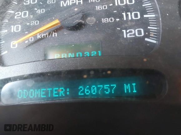 2003 Chevrolet Tahoe Z71 with VIN 1GNEK13Z33R245611, listed as a IAAI auction lot 42481140 with 260,757 mi miles and . Bid and sale history available at DreamBid. Image 15.