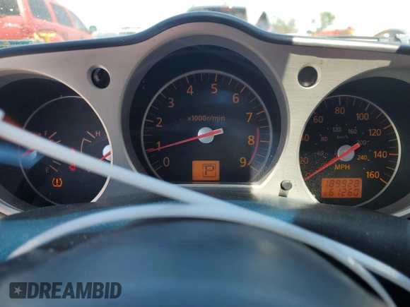 2007 Nissan 350Z Touring with VIN JN1BZ36A77M652524, listed as a Copart auction lot 52933785 with 189,928 mi miles and Salvage Title. Bid and sale history available at carsss.com. Image 9.