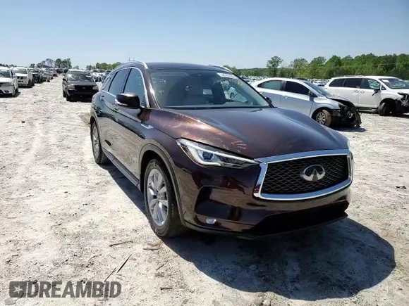 2020 Infiniti QX50 Luxe with VIN 3PCAJ5M15LF110372, listed as a Copart auction lot 48747493 with 27,641 mi miles and . Bid and sale history available at DreamBid. Image 12.