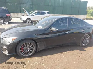 2021 Infiniti Q50 Red Sport 400 z VIN JN1FV7DR6MM880572, wystawiony jako IAAI lot #42411884 z przebiegiem 31 436 mil mil oraz . Historia ofert i sprzedaży dostępna na DreamBid. Obrazek 14.
