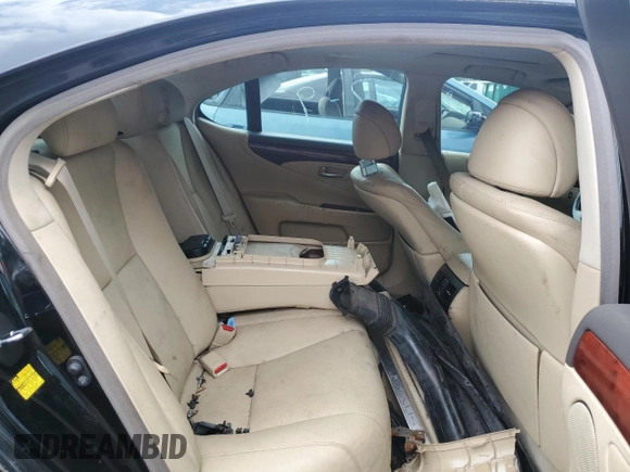 2009 Lexus LS 460 with VIN JTHCL46F795002365, listed as a Copart auction lot 64382465 with Not provided miles and Salvage title. Bid and sale history available at DreamBid. Image 10.
