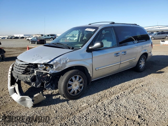 2007 Chrysler Town & Country LWB Touring with VIN 2A4GP54L97R145611, listed as a Copart auction lot 89151215 with 230,541 mi miles and Salvage Title. Bid and sale history available at carsss.com. Image 1.