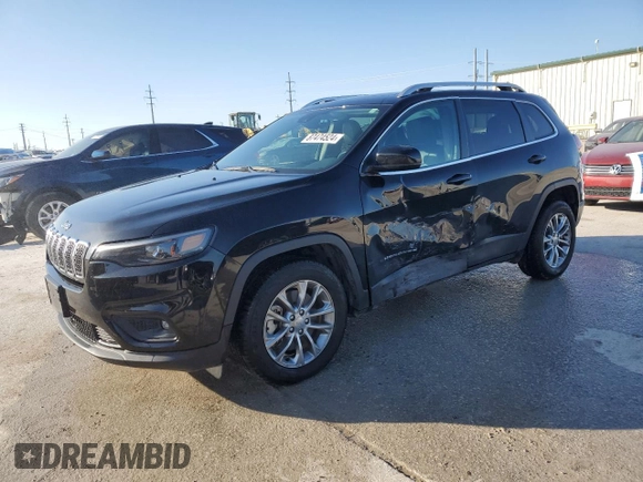 2021 Jeep Cherokee Latitude Lux with VIN 1C4PJLMX5MD107631, listed as a Copart auction lot 87474524 with 87,041 mi miles and Salvage Title. Bid and sale history available at carsss.com. Image 1.