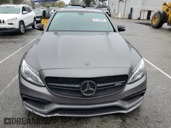 2018 Mercedes-Benz C 63 AMG with VIN 55SWF8GB9JU250904, listed as a Copart auction lot 51116445 with 88,023 mi miles and Clean title. Bid and sale history available at DreamBid. Image 5.