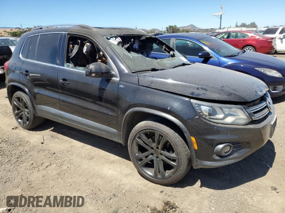 2013 Volkswagen Tiguan SE with VIN WVGAV3AX9DW574114, listed as a Copart auction lot 67578024 with Not provided miles and Non repairable. Bid and sale history available at DreamBid. Image 4.