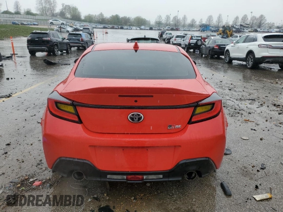 2023 Toyota 86 Premium with VIN JF1ZNBE15P9755260, listed as a Copart auction lot 51524735 with 18,117 mi miles and Salvage Title. Bid and sale history available at DreamBid. Image 6.
