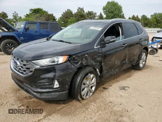 2019 Ford Edge Titanium with VIN 2FMPK4K93KBB42822, listed as a Copart auction lot 57308545 with 102,252 mi miles and Salvage title. Bid and sale history available at DreamBid. Image 1.
