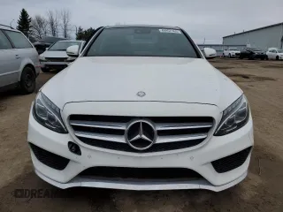 2017 Mercedes-Benz C 300 with VIN 55SWF4KB0HU207207, listed as a Copart auction lot 49957165 with 128,013 mi miles and Salvage title. Bid and sale history available at DreamBid. Image 5.