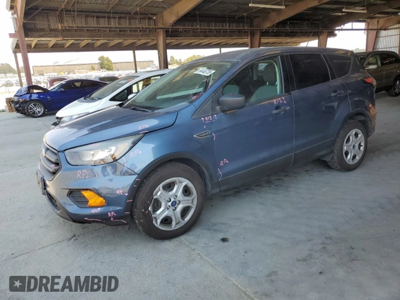 2018 Ford Escape S with VIN 1FMCU0F79JUB86844, listed as a Copart auction lot 64446735 with 155,329 mi miles and Salvage title. Bid and sale history available at DreamBid. Image 1.