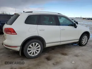 2017 Volkswagen Touareg Sport with VIN WVGEF7BP3HD002560, listed as a Copart auction lot 46649865 with 115,704 mi miles and Salvage Title. Bid and sale history available at DreamBid. Image 3.