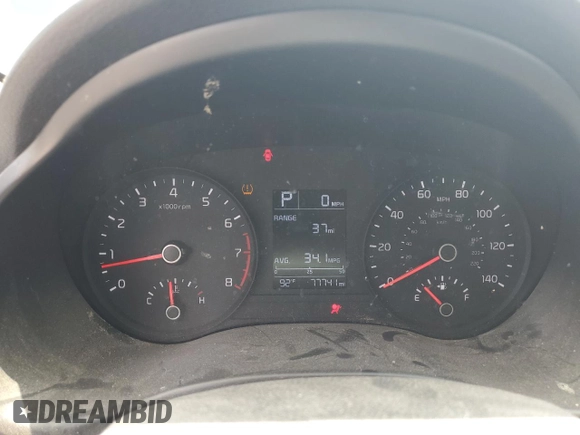2021 Kia Rio LX with VIN 3KPA24AD2ME365039, listed as a Copart auction lot 54216934 with 77,741 mi miles and Salvage Title. Bid and sale history available at carsss.com. Image 9.