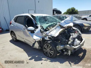 2015 Honda Fit EX-L with VIN 3HGGK5H84FM749729, listed as a Copart auction lot 61450914 with Not Provided miles and Salvage Title. Bid and sale history available at DreamBid. Image 4.