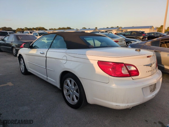 2008 Chrysler Sebring Limited with VIN 1C3LC65M38N262116, listed as a Copart auction lot 75097654 with 0 mi miles and Salvage Title. Bid and sale history available at carsss.com. Image 2.