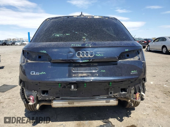 2020 Audi Q5 Premium Plus with VIN WA1BNAFY2L2106840, listed as a Copart auction lot 51141475 with 51,632 mi miles and Salvage Title. Bid and sale history available at carsss.com. Image 6.