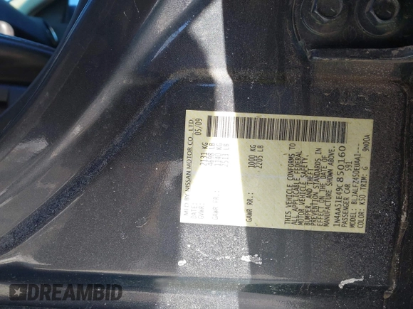 2009 Nissan Maxima SV z VIN 1N4AA51E49C850160, wystawiony jako IAAI lot #41630124 z przebiegiem 178 452 mil mil oraz . Historia ofert i sprzedaży dostępna na DreamBid. Obrazek 9.