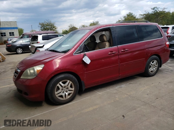 2006 Honda Odyssey EX z VIN 5FNRL38436B058444, wystawiony jako Copart lot #70381084 z przebiegiem 181 928 mil mil oraz Szkoda całkowita • Salvage title. Historia ofert i sprzedaży dostępna na DreamBid. Obrazek 1.