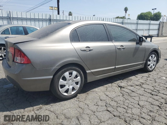 2008 Honda Civic LX z VIN 2HGFA16508H308536, wystawiony jako Copart lot #59589985 z przebiegiem 172 884 mil mil oraz Czysty tytuł • Clean title. Historia ofert i sprzedaży dostępna na DreamBid. Obrazek 3.