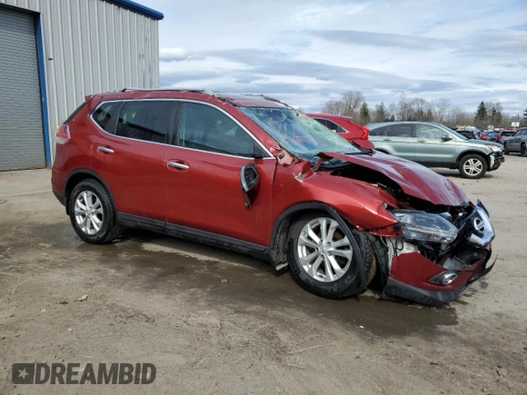 2016 Nissan Rogue SL with VIN 5N1AT2MV6GC865685, listed as a Copart auction lot 52128765 with 150,860 mi miles and Salvage Title. Bid and sale history available at DreamBid. Image 4.