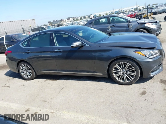 2018 Genesis G80 3.8L with VIN KMHGN4JEXJU266505, listed as a IAAI auction lot 42087994 with 58,251 mi miles and . Bid and sale history available at DreamBid. Image 13.