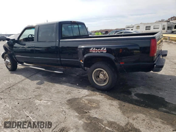 2000 Chevrolet Silverado 3500 z VIN 1GCHK33J5YF400969, wystawiony jako Copart lot #87955445 z przebiegiem 114 683 mil mil oraz Szkody całkowita. Historia ofert i sprzedaży dostępna na DreamBid. Obrazek 2.