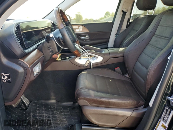 2023 Mercedes-Benz GLS 450 with VIN 4JGFF5KE2PA929007, listed as a Copart auction lot 52700334 with 11,982 mi miles and Salvage Title. Bid and sale history available at DreamBid. Image 7.