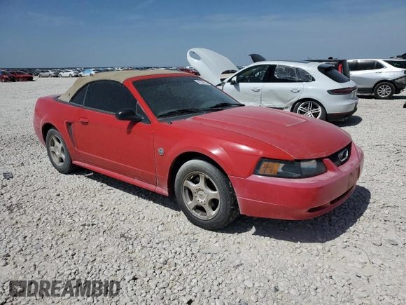 2004 Ford Mustang Deluxe with VIN 1FAFP44674F211829, listed as a Copart auction lot 49388445 with 107,427 mi miles and Salvage Title. Bid and sale history available at carsss.com. Image 4.