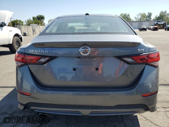 2021 Nissan Sentra SR with VIN 3N1AB8DV0MY311705, listed as a Copart auction lot 52202775 with 24,583 mi miles and Salvage Title. Bid and sale history available at DreamBid. Image 6.