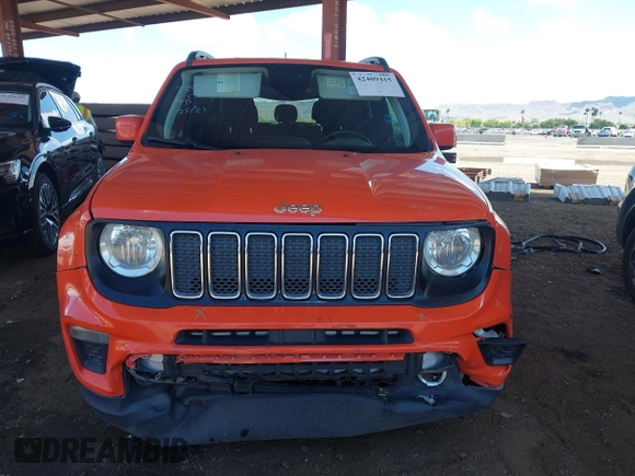 2019 Jeep Renegade Latitude with VIN ZACNJABB9KPK83144, listed as a IAAI auction lot 42409415 with 191,327 mi miles and . Bid and sale history available at DreamBid. Image 12.