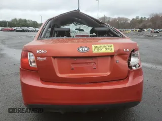 2010 Kia Rio LX with VIN KNADH4A39A6598630, listed as a Copart auction lot 51523545 with 99,896 mi miles and Non Repairable. Bid and sale history available at carsss.com. Image 6.