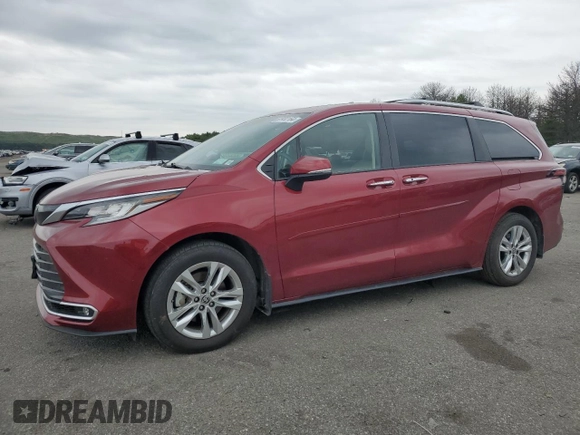 2022 Toyota Sienna Limited with VIN 5TDZSKFC0NS064798, listed as a Copart auction lot 62932164 with 27,360 mi miles and Salvage Title. Bid and sale history available at carsss.com. Image 1.