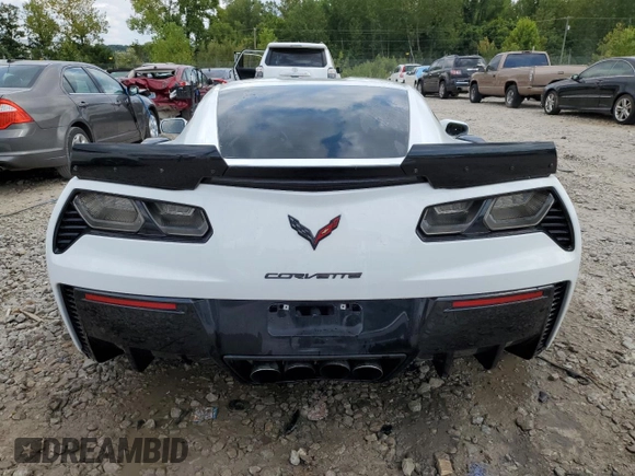 2015 Chevrolet Corvette Z06 2LZ with VIN 1G1YR2D67F5606760, listed as a Copart auction lot 65966274 with 37,287 mi miles and Non Repairable. Bid and sale history available at carsss.com. Image 6.