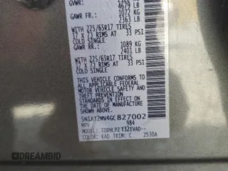 2016 Nissan Rogue SL with VIN 5N1AT2MV4GC827002, listed as a Copart auction lot 48789355 with 102,850 mi miles and Salvage Title. Bid and sale history available at DreamBid. Image 14.
