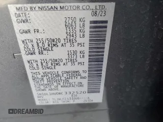 2024 Infiniti QX60 Autograph с VIN 5N1DL1HU0RC332520, выставлен на аукционе Copart как лот 49619145 с пробегом 11 833 миль миль и Чистый • Clean title. История ставок и продаж доступна на DreamBid. Изображение 13.