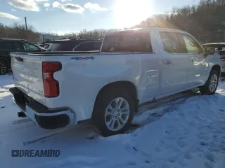 2023 Chevrolet Silverado 1500 LTZ with VIN 3GCUDGE83PG349351, listed as a Copart auction lot 42581085 with 25,034 mi miles and Salvage Title. Bid and sale history available at carsss.com. Image 3.