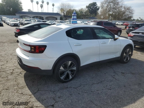 2024 Polestar 2 with VIN YSMFD3KA8RL225434, listed as a Copart auction lot 42134285 with 0 mi miles and Salvage Title. Bid and sale history available at carsss.com. Image 3.