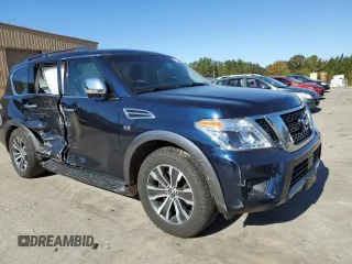2020 Nissan Armada SL with VIN JN8AY2NCXLX517155, listed as a Copart auction lot 82225884 with 93,795 mi miles and Salvage Title. Bid and sale history available at carsss.com. Image 4.