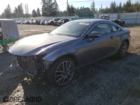 2017 Lexus RC 350 with VIN JTHSE5BCXH5007419, listed as a Copart auction lot 85610644 with 95,810 mi miles and Salvage title. Bid and sale history available at DreamBid. Image 1.