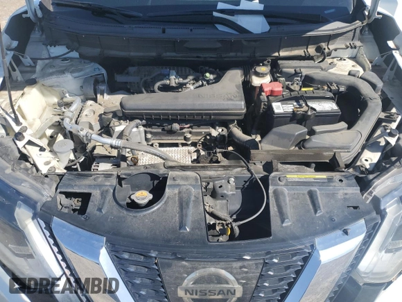 2017 Nissan Rogue SV with VIN 5N1AT2MT2HC887215, listed as a Copart auction lot 52253345 with 80,500 mi miles and Salvage Title. Bid and sale history available at carsss.com. Image 12.