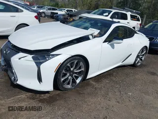2021 Lexus LC with VIN JTHBP5AY0MA008376, listed as a IAAI auction lot 42016674 with 37,760 mi miles. Bid and sale history available at carsss.com. Image 2.