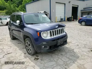 2016 Jeep Renegade Limited with VIN ZACCJBDT6GPD35696, listed as a Copart auction lot 59821795 with 153,831 mi miles and Salvage title. Bid and sale history available at DreamBid. Image 14.