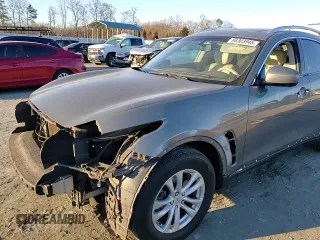 2014 Infiniti QX70 with VIN JN8CS1MU8EM451000, listed as a Copart auction lot 88303945 with 158,966 mi miles and Salvage Title. Bid and sale history available at DreamBid. Image 12.