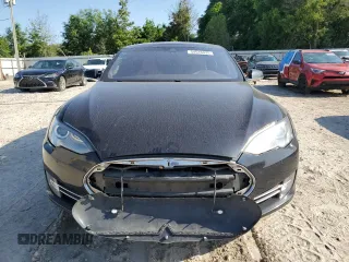 2015 Tesla Model S 85D with VIN 5YJSA1E48FF118749, listed as a Copart auction lot 54516035 with 115,380 mi miles and Salvage Title. Bid and sale history available at carsss.com. Image 5.