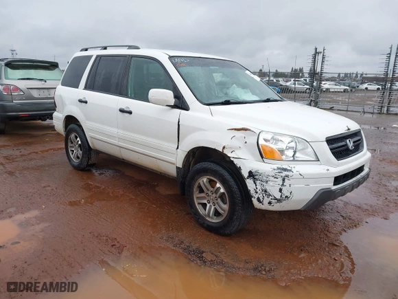 2003 Honda Pilot EX with VIN 2HKYF18583H604491, listed as a IAAI auction lot 41601122 with 342,504 mi miles. Bid and sale history available at carsss.com. Image 1.