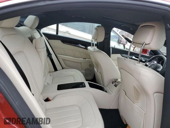 2015 Mercedes-Benz CLS 400 with VIN WDDLJ6HB4FA153587, listed as a Copart auction lot 87486774 with 76,854 mi miles and Salvage title. Bid and sale history available at DreamBid. Image 10.