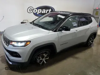 2024 Jeep Compass Limited with VIN 3C4NJDCN0RT125405, listed as a Copart auction lot 60204955 with 34,041 mi miles and Clean title. Bid and sale history available at DreamBid. Image 1.